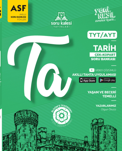 TYT AYT Tarih Çek Kopart Akıllı Soru Bankası Föyü Soru Kalesi Yayınları Zeta Fotokopi