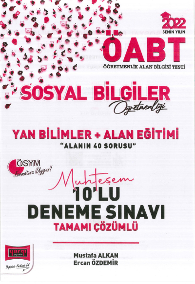 YAN BİLİMLER + ALAN EĞİTİMİ 10 DENEME SINAVI TAMAMI ÇÖZÜMLÜ Zeta Fotokopi