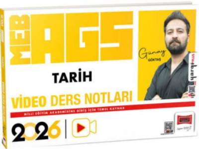 2026 MEB-AGS Öğretmen Adayları İçin Tarih Video Ders Notları Yargı Yayınevi Zeta Fotokopi