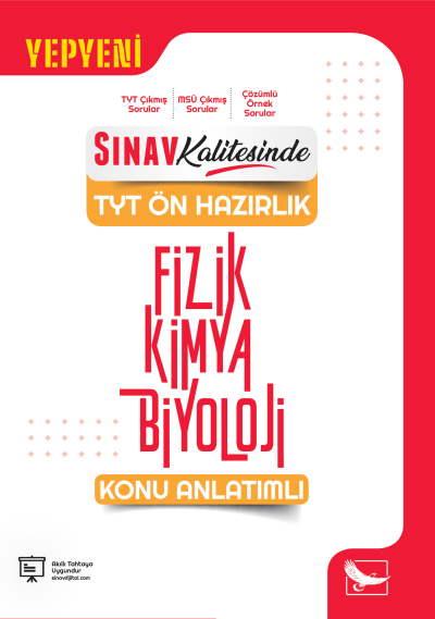 Sınav Kalitesinde TYT Ön Hazırlık Fizik Kimya Biyoloji Konu Anlatımlı Sınav Yayınları Zeta Fotokopi