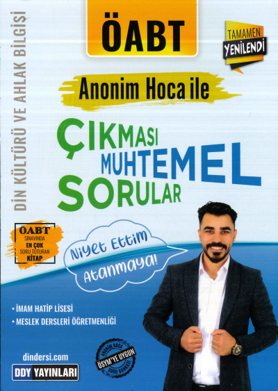 ANONİM HOCA İLE ÇIKMASI MUHTEMEL SORULAR NİYET ETTİM ATANMAYA Zeta Fotokopi