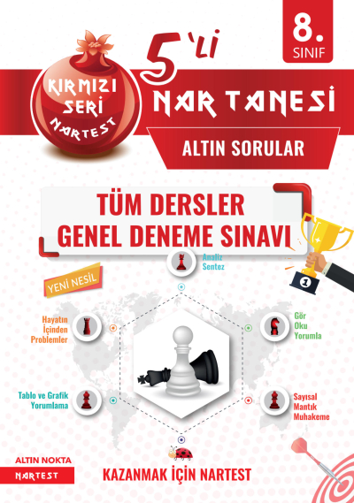 8. Sınıf Nar Tüm Dersler 5 Deneme Nartest Yayınları