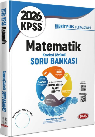 2026 KPSS Matematik Hibrit Plus Ultra Serisi Karekod Çözümlü Soru Bankası Data Yayınları Zeta Fotokopi