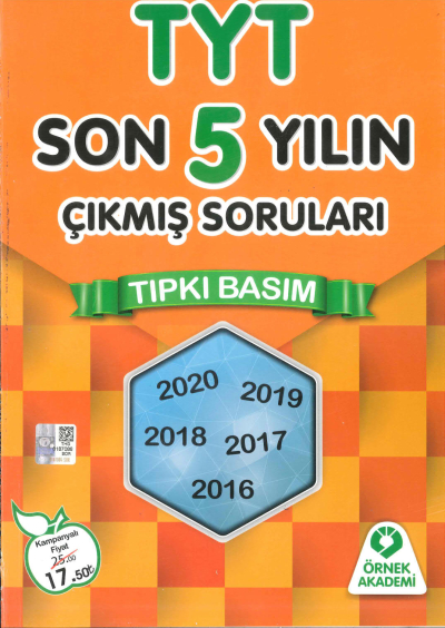 TYT Son 5 Yıl Çıkmış Soruları 2016-2020 Zeta Fotokopi