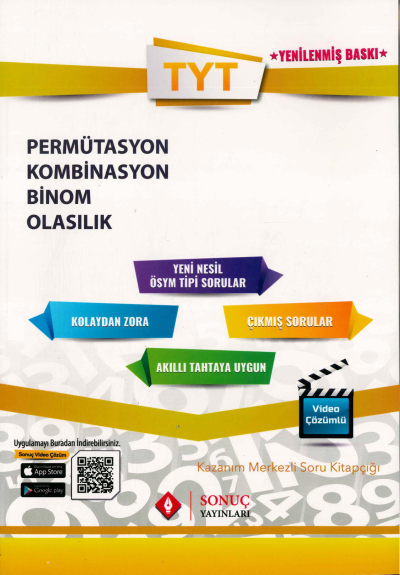 TYT PERMÜTASYON KOMBİNASYON BİNOM OLASILIK SORU KİTAPÇIĞI Zeta Fotokopi
