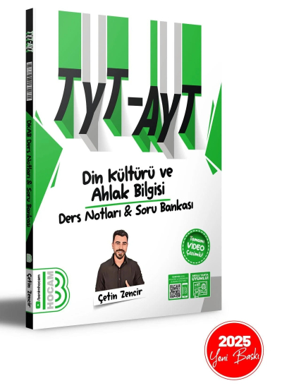 2025 TYT-AYT Din Kültürü ve Ahlak Bilgisi Ders Notları ve Tamamı Video Çözümlü Soru Bankası Zeta Fotokopi