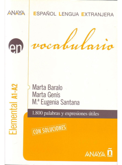 Vocabulario. Nivel elemental A1 (Espanol lengua extranjera / Spanish for Foreigners (İspanyolca) Zeta Fotokopi