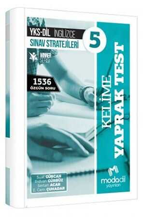 YKS DİL İngilizce Sınav Stratejileri 5 Kelime Yaprak Test Modadil Yayınları Zeta Fotokopi