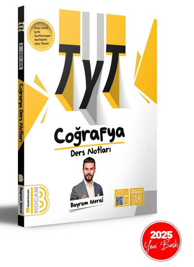 2025 TYT Coğrafya Ders Notları Benim Hocam Yayınları Zeta Fotokopi