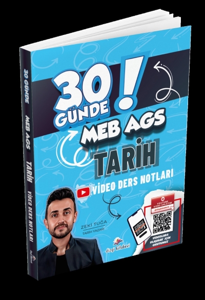 2026 MEB AGS 30 Günde Tarih Video Ders Notları Zeki Tuğa Dizgi Kitap Zeta Fotokopi