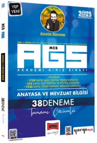 2025 MEB-AGS Anayasa ve Mevzuat Bilgisi Tamamı Çözümlü 38 Deneme Yargı Yayınları Zeta Fotokopi