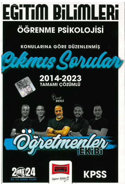 ÖĞRENME PSİKOLOJİSİ 2014-2023 TAMAMI ÇÖZÜMLÜ ÇIKMIŞ SORULAR (ÖĞRETMENLER EKİBİ)