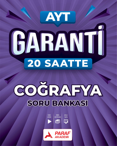 AYT Garanti 20 Saatte Coğrafya Soru Bankası Paraf Akademi Zeta Fotokopi