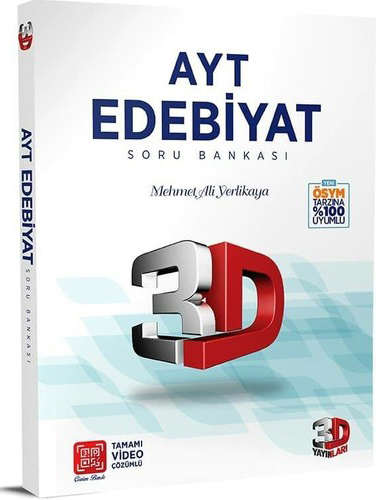 AYT Edebiyat 3D Tamamı Video Çözümlü Soru Bankası Zeta Fotokopi