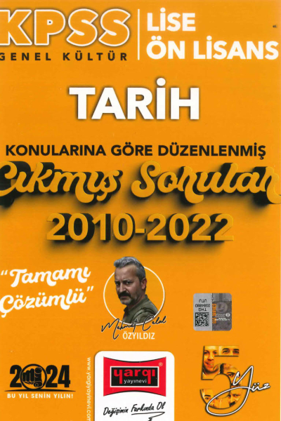 TARİH KONULARINA GÖRE DÜZENLENMİŞ 2010-2022 TAMAMI ÇÖZÜMLÜ ÇIKMIŞ SORULAR Zeta Fotokopi