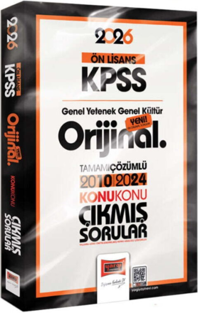 2026 KPSS Ön Lisans GK GY Orijinal 2010 2024 Konu Konu Çıkmış Sorular Yargı Yayınları Zeta Fotokopi