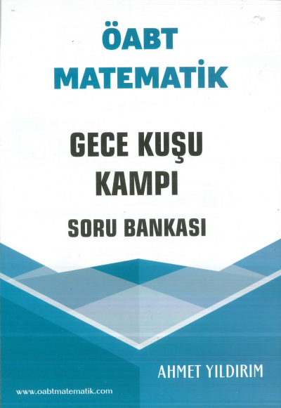 ÖABT Matematik Gece Kuşu Kampı Soru Bankası Ahmet Yıldırım Zeta Fotokopi