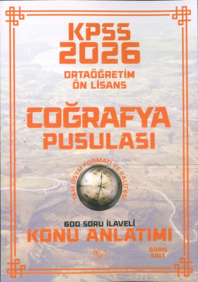 2026 KPSS Ortaöğretim Önlisans Coğrafya Pusulası Konu Anlatımı CBA Yayınları Zeta Fotokopi
