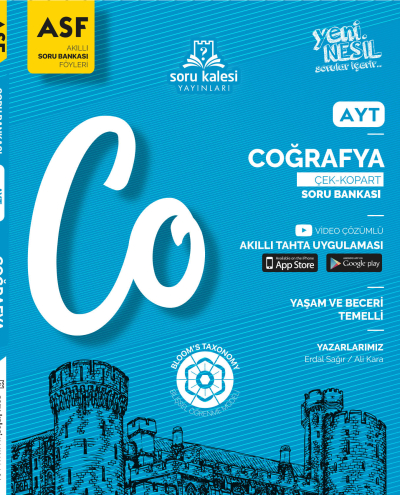 AYT Coğrafya Akıllı Soru Bankası Föyü ASF Soru Kalesi Yayınları Zeta Fotokopi
