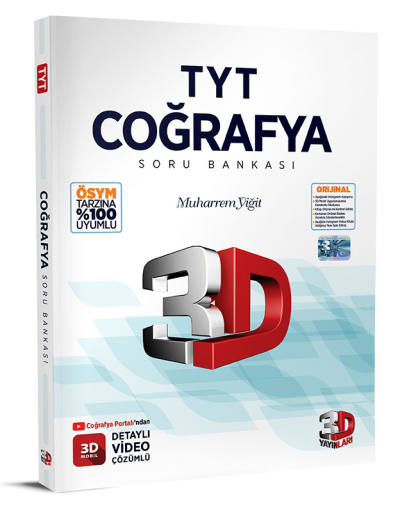 TYT 3D Coğrafya Tamamı Video Çözümlü Soru Bankası Zeta Fotokopi