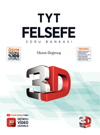 3D TYT Felsefe Soru Bankası Zeta Fotokopi