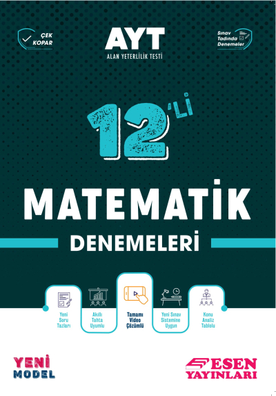 AYT 12'li Matematik Denemeleri Zeta Fotokopi