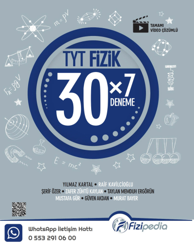 TYT Fizik 30 x 7 Deneme Fizipedia Yayınları Zeta Fotokopi