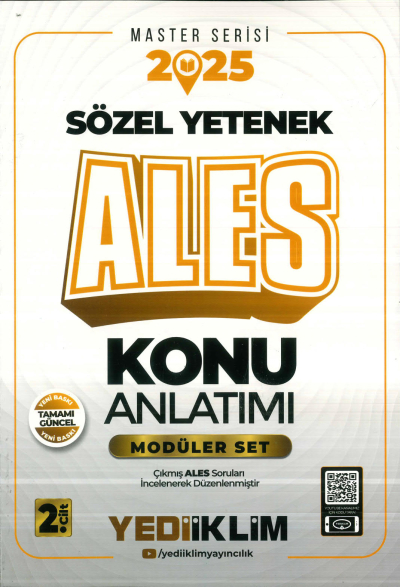 2025 ALES Modüler Set (SÖZEL YETENEK) Konu Anlatımı Yediiklim Yayınları Zeta Fotokopi