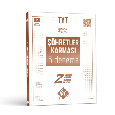 TYT Şöhretler Karması 5 Deneme Video Çözümlü KR Akademi Zeta Fotokopi