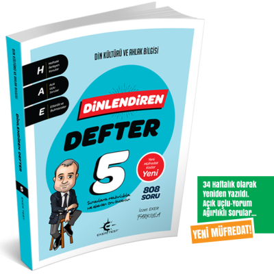 5. Sınıf Dinlendiren Defter (Eker Test) YENİ MÜFREDAT Zeta Fotokopi