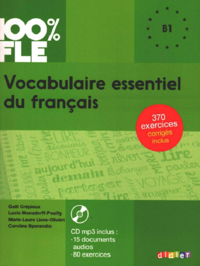 100% FLE Vocabulaire Essentiel Du Français B1 Zeta Fotokopi