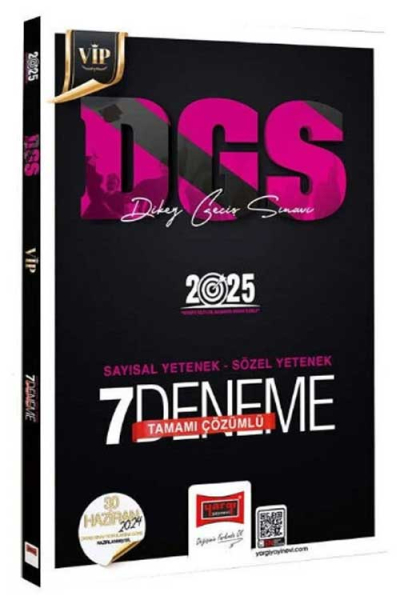 2025 DGS VİP Sayısal-Sözel Yetenek Tamamı Çözümlü 7 Deneme Yargı Yayınevi Zeta Fotokopi