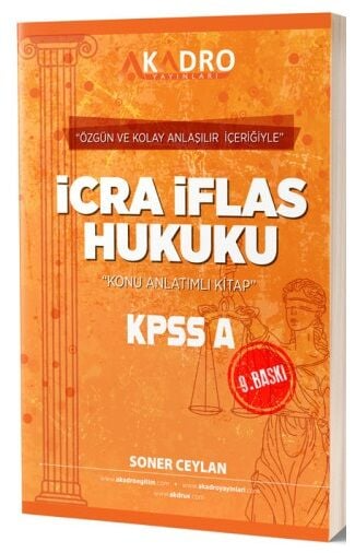 A Kadro Yayınları KPSS A Grubu İcra İflas Hukuku Konu Anlatımlı Zeta Fotokopi
