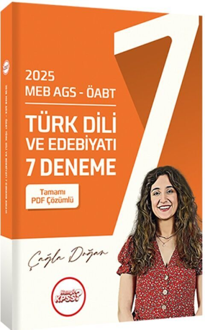 2025 MEB AGS ÖABT Türk Dili ve Edebiyatı 7 Deneme Sınavı Tamamı PDF Çözümlü Hangi Kpss Zeta Fotokopi