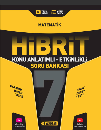7.Sınıf Matematik HİBRİT Soru Bankası Hız Yayınları Zeta Fotokopi