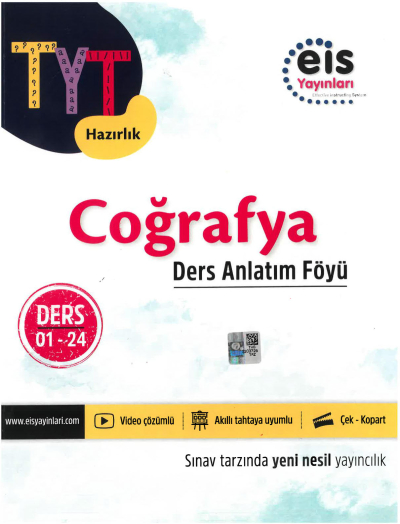 TYT Coğrafya Ders Anlatım Föyü Eİs Yayınları Ders:01-24 Zeta Fotokopi