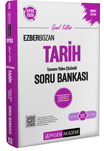 2026 KPSS Genel Yetenek Genel Kültür Ezberbozan Tarih Tamamı Video Çözümlü Soru Bankası Pegem Akademi Yayıncılık Zeta Fotokopi