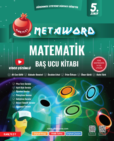 5. Sınıf Matematik Metaword Baş Ucu Kitabı Nartest Zeta Fotokopi