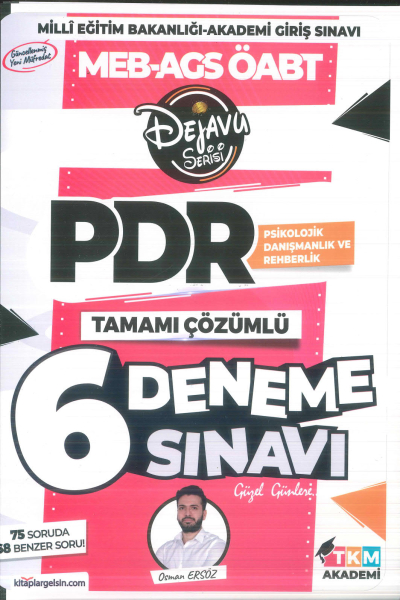 2025 ÖABT Psikolojik Danışmanlık ve Rehberlik DEJAVU 6 Deneme Çözümlü - Osman Avni Ersöz TKM Akademi Zeta Fotokopi