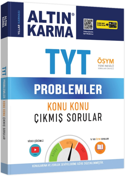 Altın Karma TYT Problemler Konu Konu Çıkmış Sorular (Kolay-Orta-Zor) Zeta Fotokopi