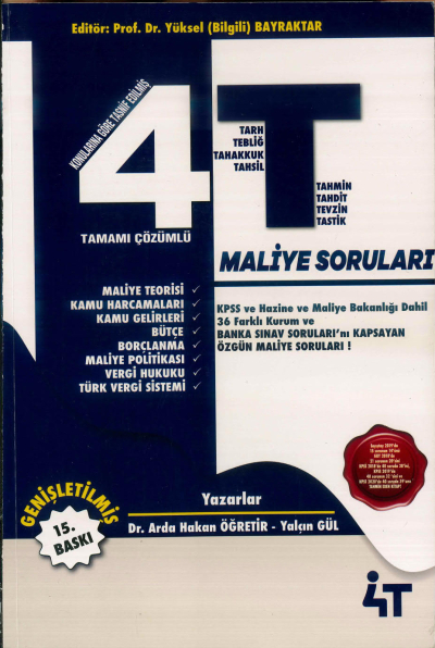 MALİYE SORU BANKASI YÜKSEK BİLGİ TAMAMI ÇÖZÜMLÜ Zeta Fotokopi