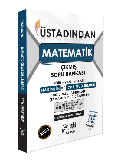ÜSTADINDAN MATEMATİK HAKİMLİK VE İCRA MÜDÜRLÜĞÜ ÇIKMIŞ SORU BANKASI 2024 Zeta Fotokopi