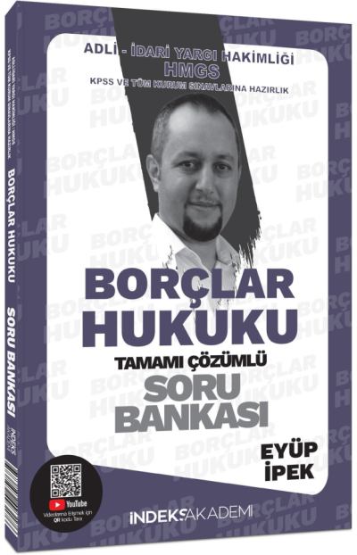 İndeks Akademi 2025 KPSS A Grubu Borçlar Hukuku Soru Bankası Çözümlü - Eyüp İpek İndeks Akademi Yayıncılık Zeta Fotokopi