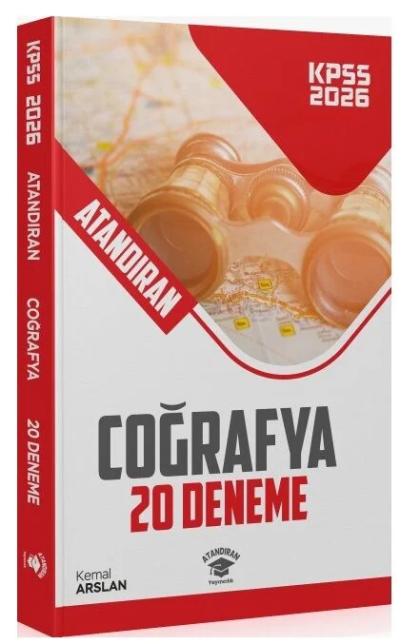2026 KPSS Coğrafya 20 Deneme Çözümlü Atandıran Yayıncılık Zeta Fotokopi