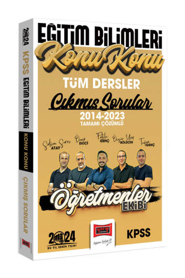 2024 KPSS Eğitim Bilimleri Öğretmenler Ekibi Tüm Dersler Tamamı Çözümlü Son 10 Yıl Konu Konu Çıkmış Sorular (2014-2023) Zeta Fotokopi