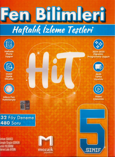 Mozaik 5. Sınıf Fen Bilimleri HİT 32 Deneme Mozaik Yayınları Zeta Fotokopi