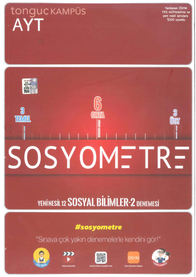 AYT Sosyometre Denemesi Zeta Fotokopi