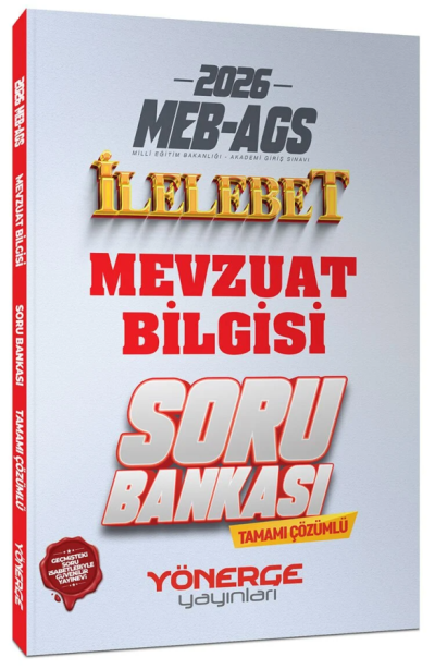 2026 MEB-AGS Mevzuat Bilgisi İlelebet Soru Bankası Çözümlü Yönerge Yayınları Zeta Fotokopi