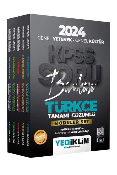 2024 KPSS GY GK Modüler Set Soru Bankası TÜRKÇE Zeta Fotokopi