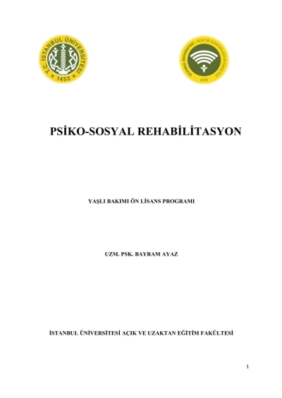 Psiko-Sosyal Rehabilitasyon Zeta Fotokopi